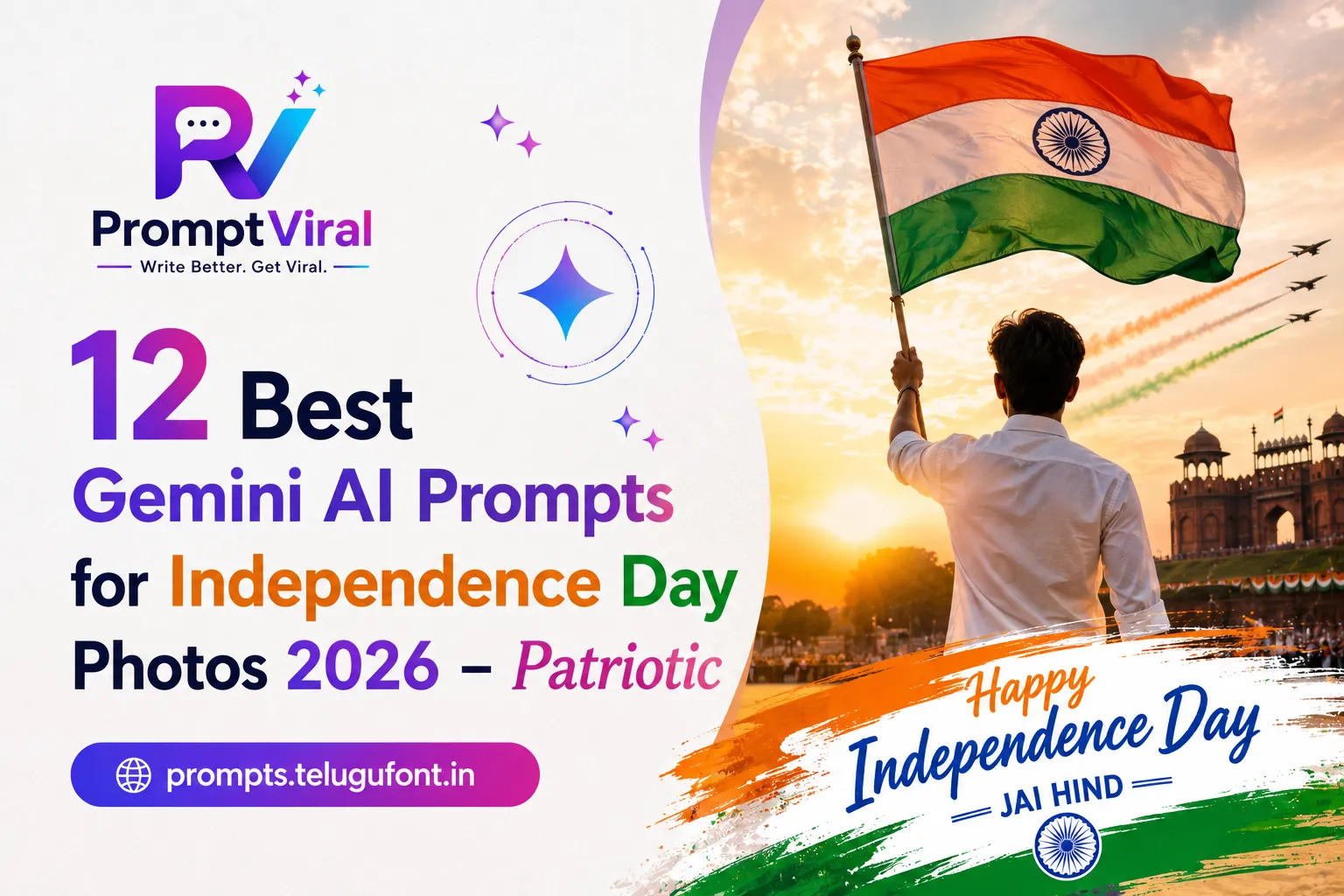 Gemini AI prompts for Independence Day photos
