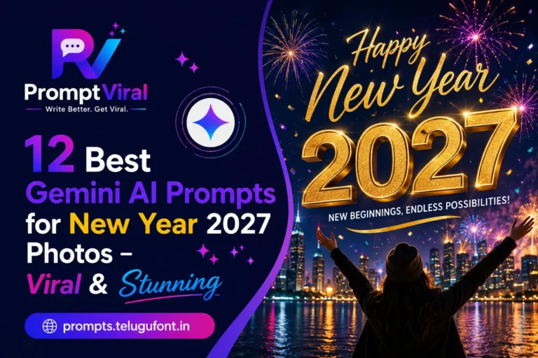 Gemini AI prompts for New Year 2027 photos